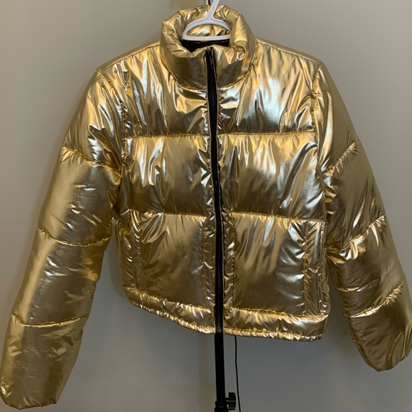 COPY - Lovers + Friends Ripley Puffer in Gold - Picture 1 of 8